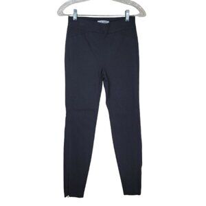 White House Black Market Slim Ankle Pants 00 Black Pull On Stretch